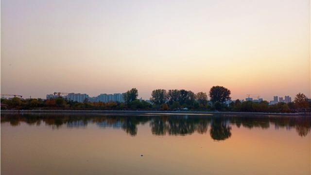 蘆花白，秋水寒